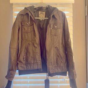Brown Leather jacket size L